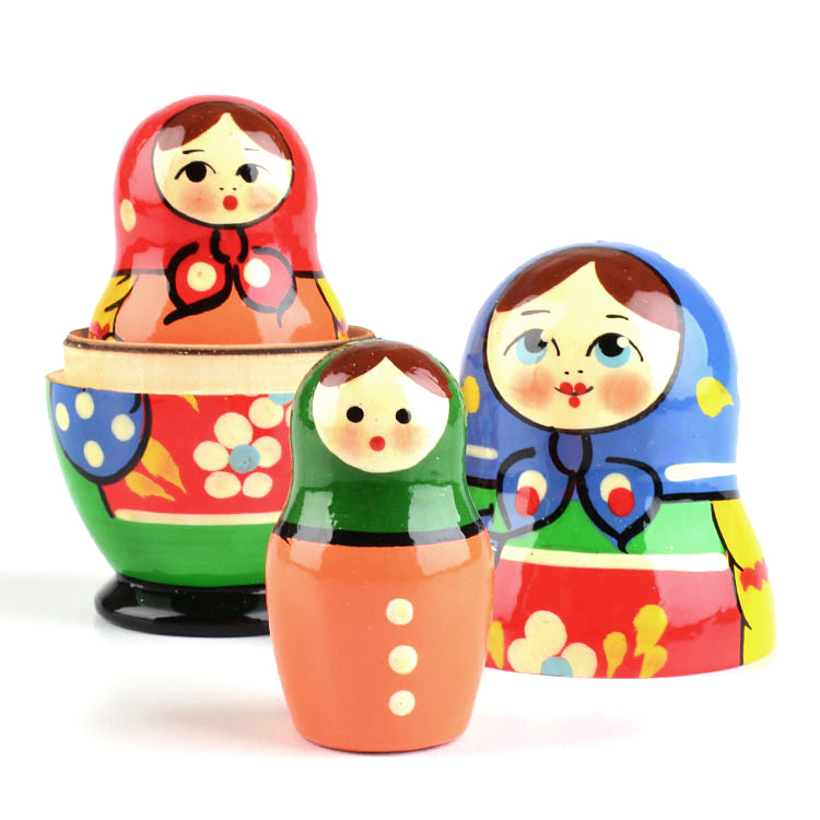 Colorful 3 Piece Matryoshka