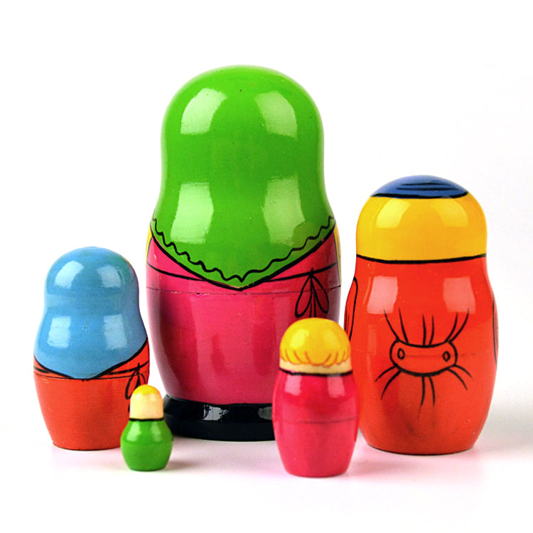 Bright Nesting Doll Family