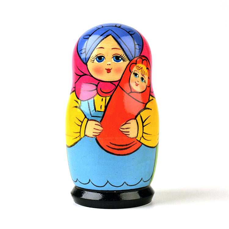 Bright Nesting Doll Family