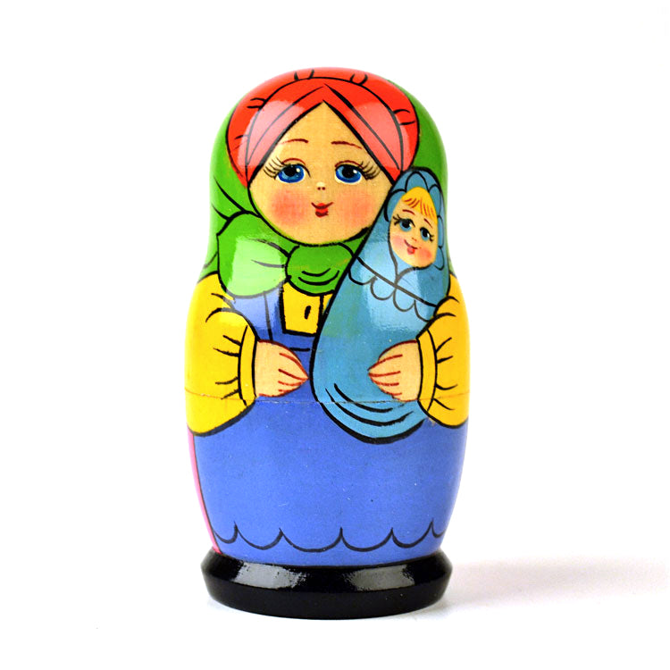 Bright Nesting Doll Family