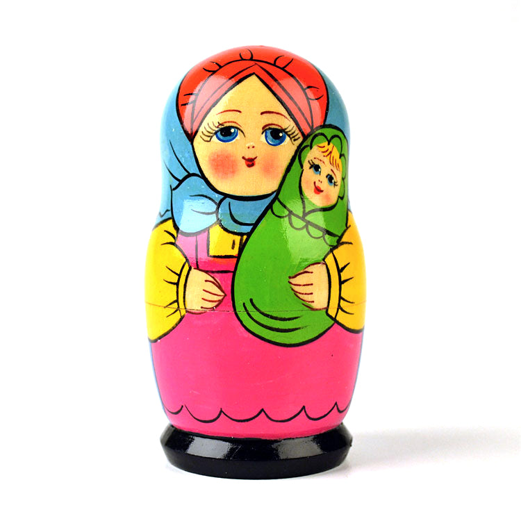 Bright Nesting Doll Family