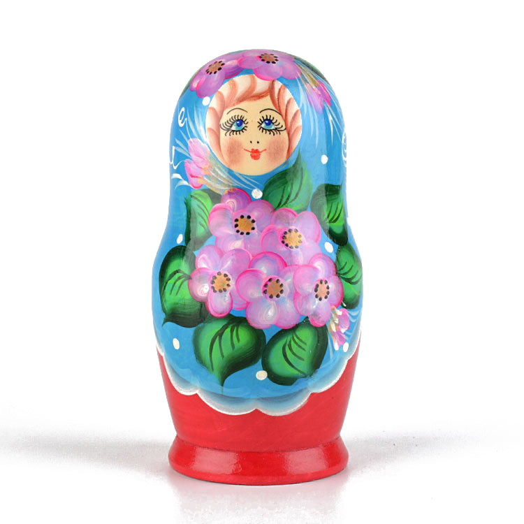 Floral Polka Dot Matryoshka Doll
