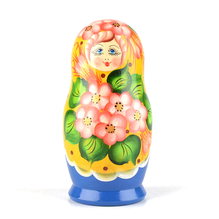 Pink Posy 5 pc Babushka Doll