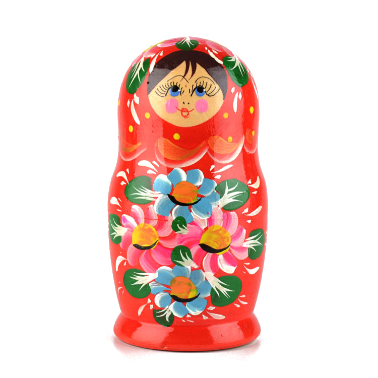 Red Matryoshka Doll 5 pcs