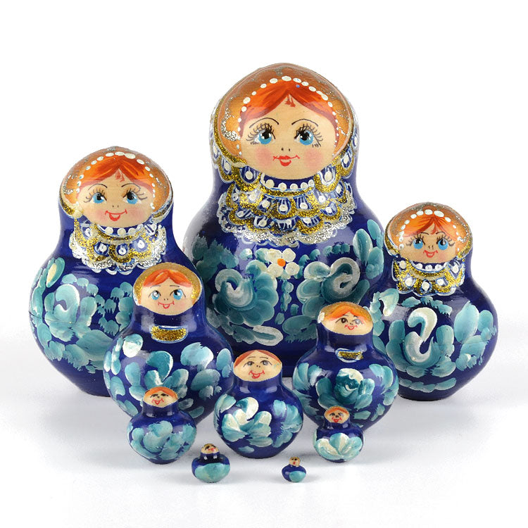 10 pc Matryoshka in Blue