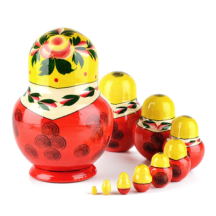 Round Traditional Matryoshka