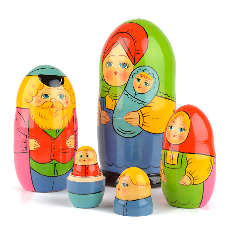 Family with Baby Nesting Doll