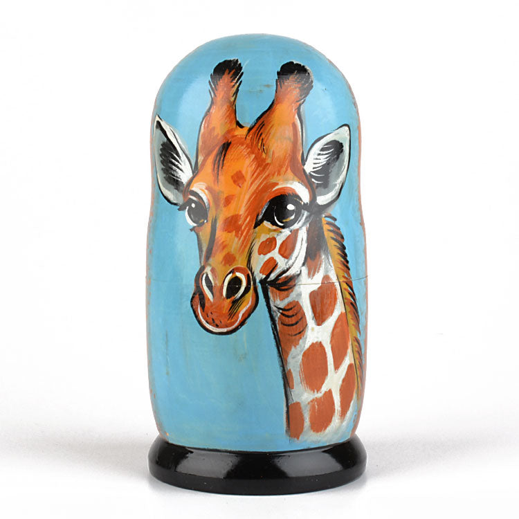 Giraffe Hand-Painted Matryoshka