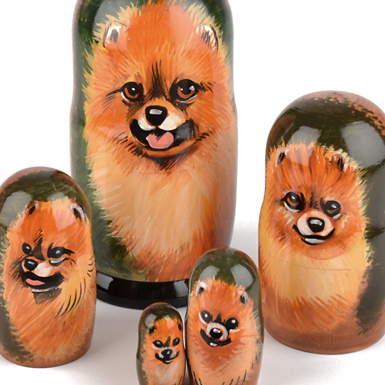 Pomeranian Dog Stacking Doll