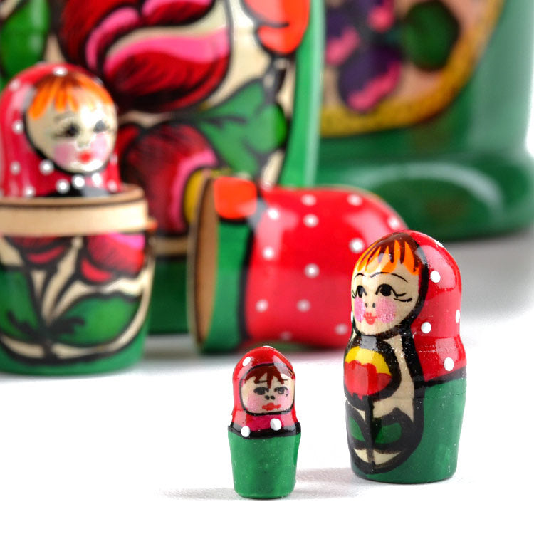 10pc Colorful Maiden Babushka