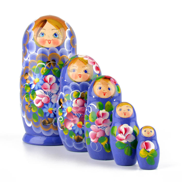 Floral 5pc Stacking Doll