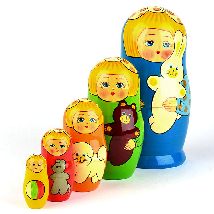 5 Sisters With Toys Matryoshka
