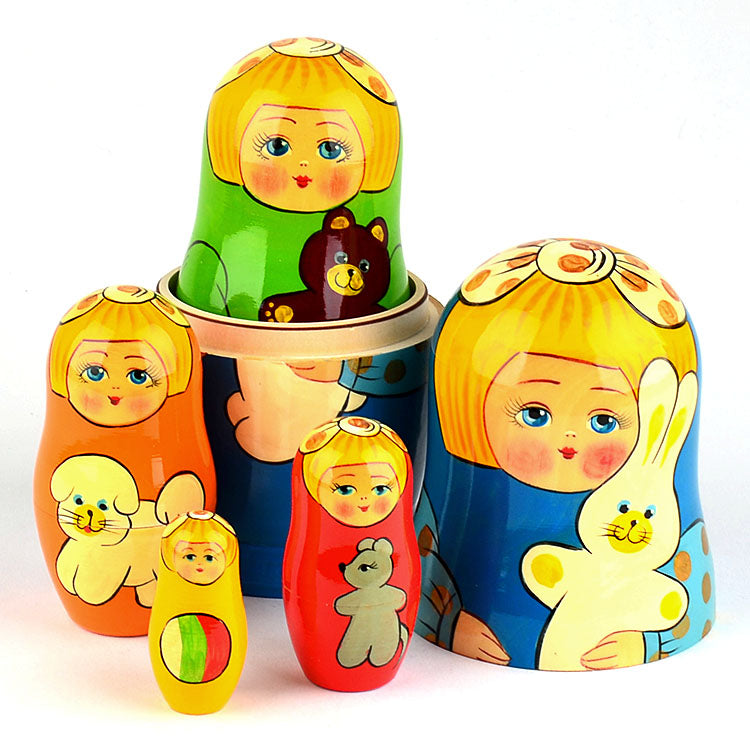 5 Sisters With Toys Matryoshka