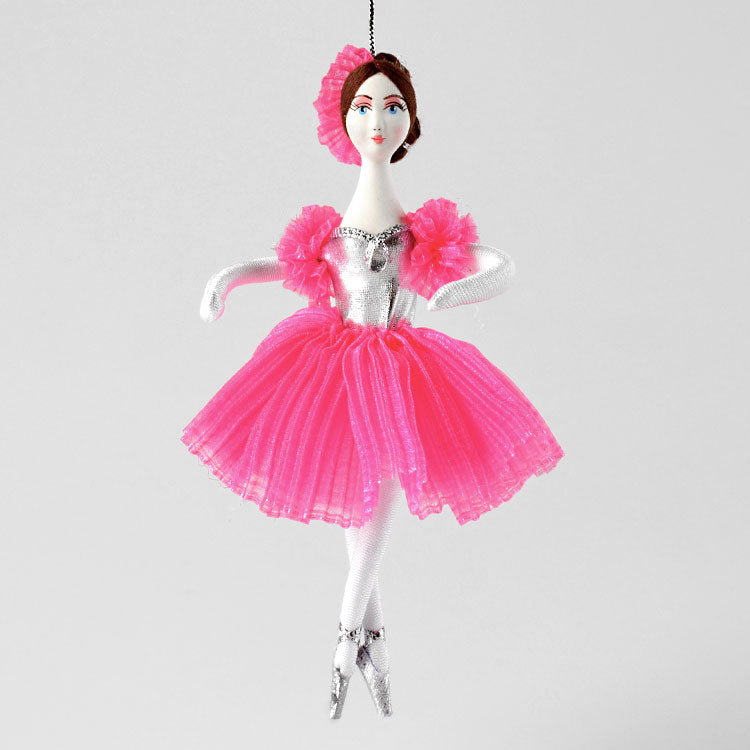 Pink Ballerina Ornaments – 3-Pack Figurines For Christmas Tree, Desk, Or Cake Decor