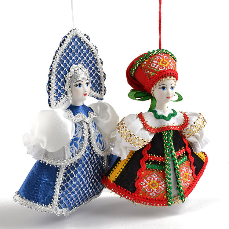Russian Girl Doll Ornaments