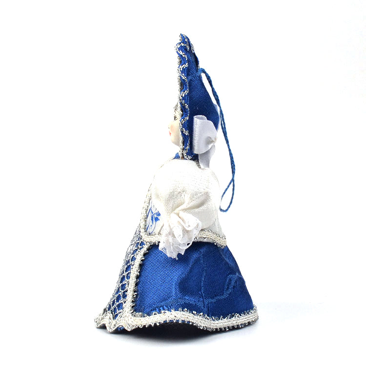 Blue & White Russian Doll Ornament
