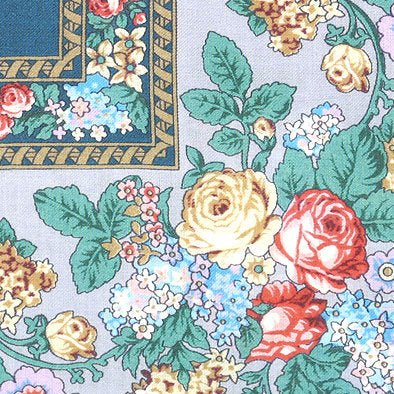 Floral Wreath Wool Shawl