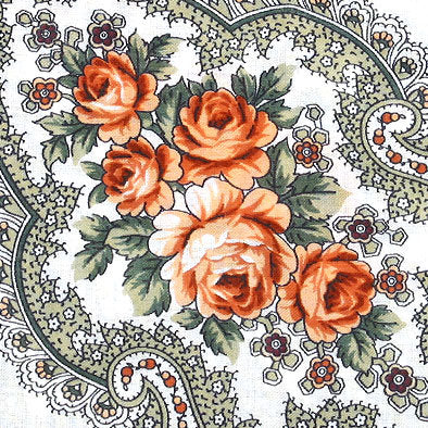 Festive Bouquet Wool Shawl