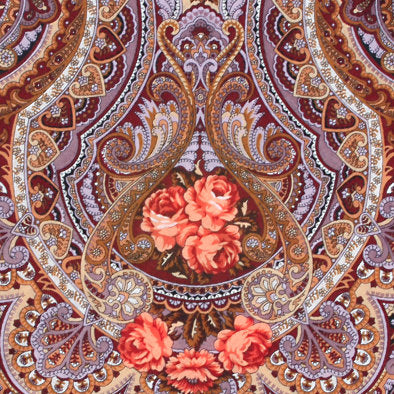 Floral Bouquet Radiance Wool Shawl