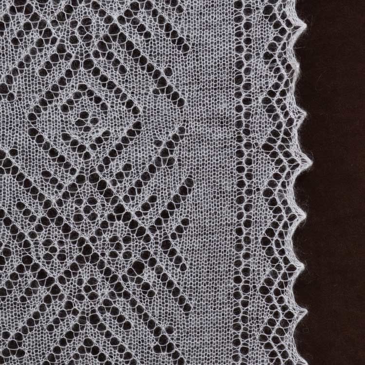 White Orenburg Cashmere Shawl