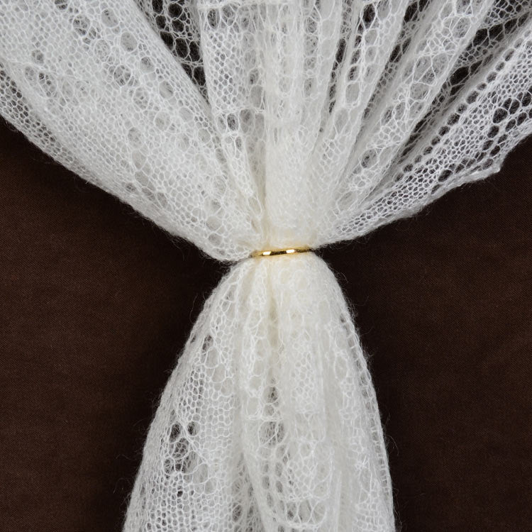 White Orenburg Cashmere Shawl