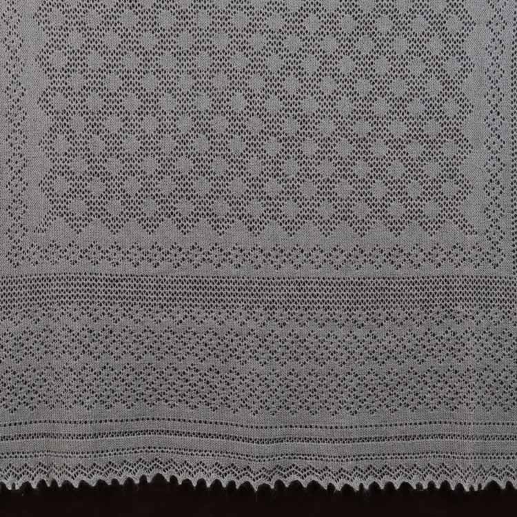 Warm Grey Russian Orenburg Shawl