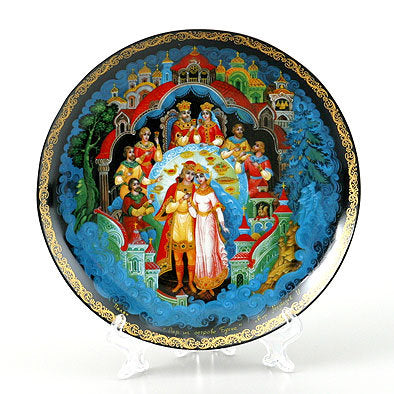 A. S. Pushkin Russian Fairytale Porcelain Plate
