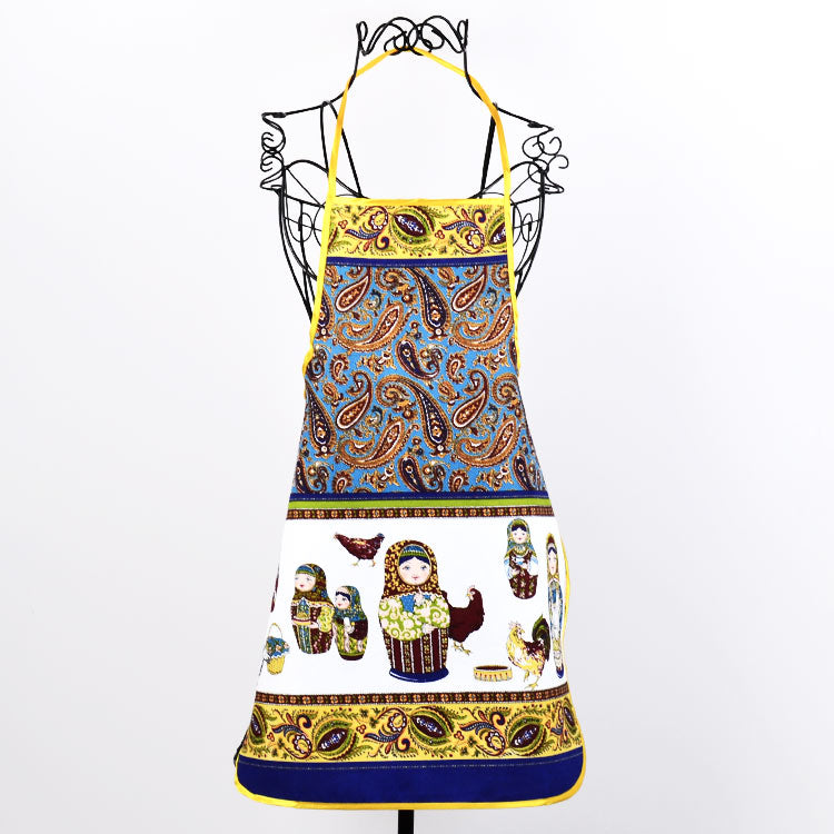 Kitchen Apron with Russian Dolls
