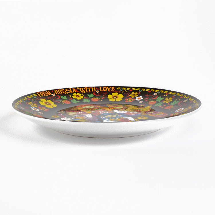 From Russia with Love Matryoshka Plate - Black
