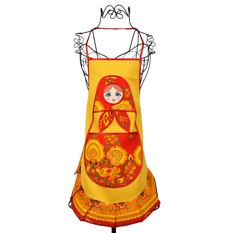 Russian Doll Kitchen Apron