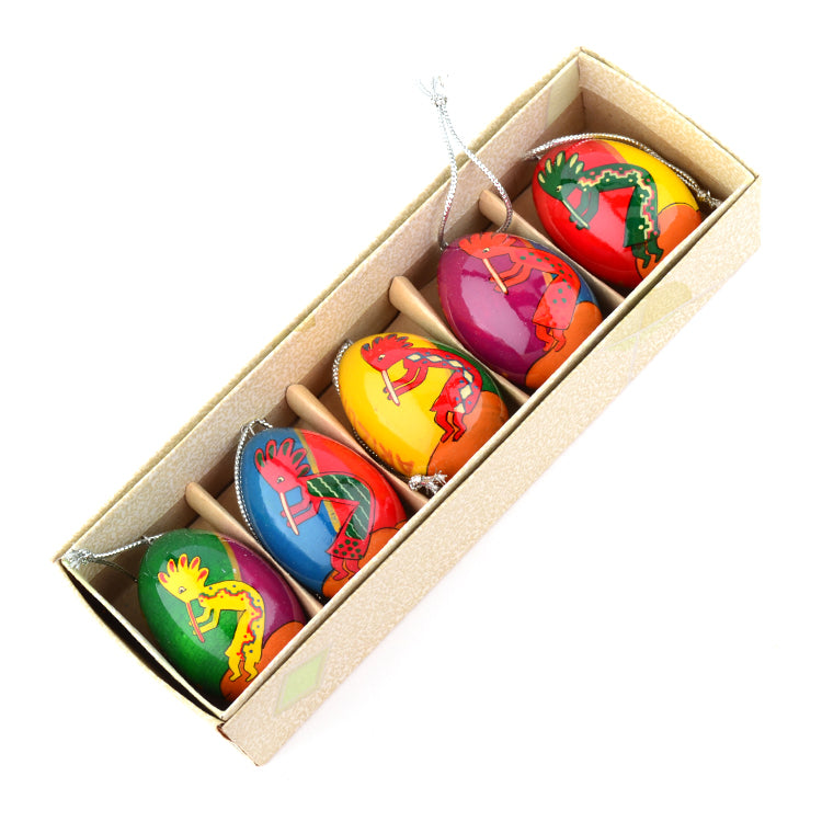 Southwest Kokopelli Eggs Ornament Set