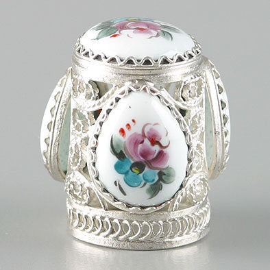 Filigree Enamel Finift Thimble