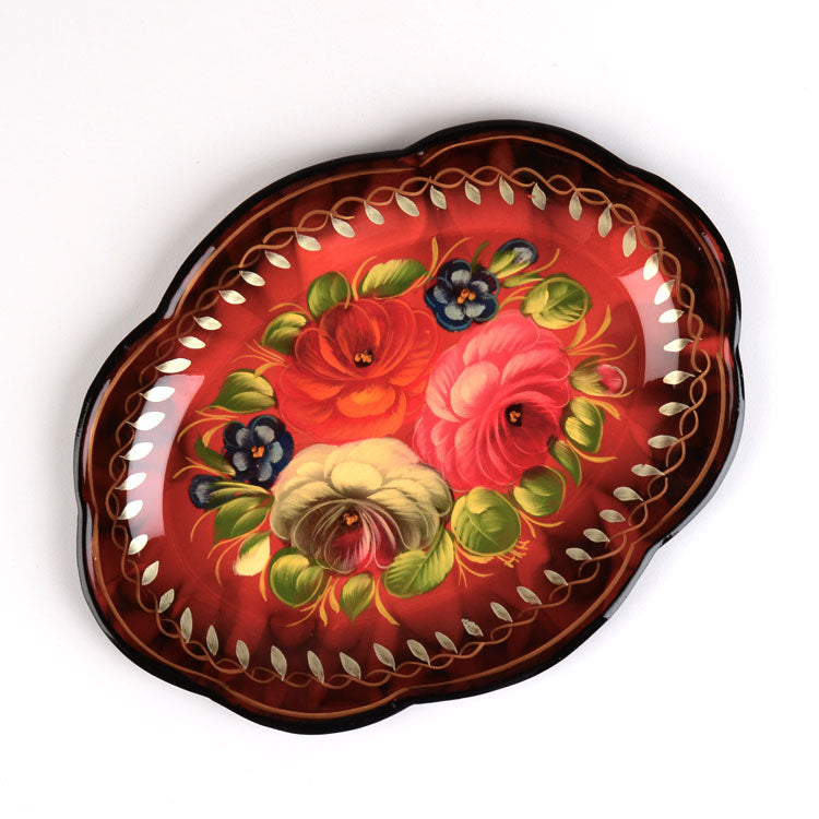 Small Oval Zhostovo Tray