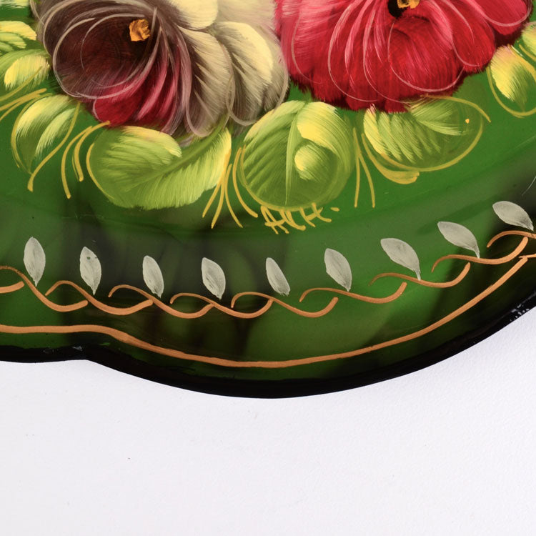 Small Green Oval Tray