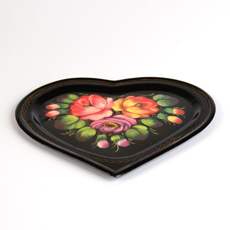 Zhostovo Heart Tray