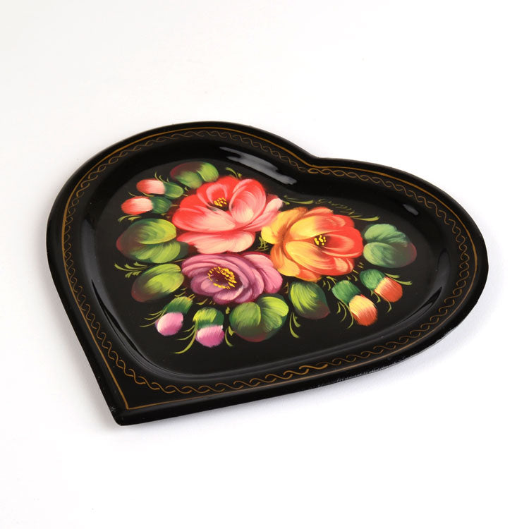 Zhostovo Heart Tray