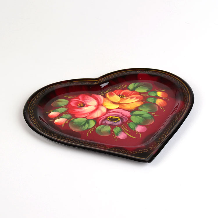 Zhostovo Tray Heart