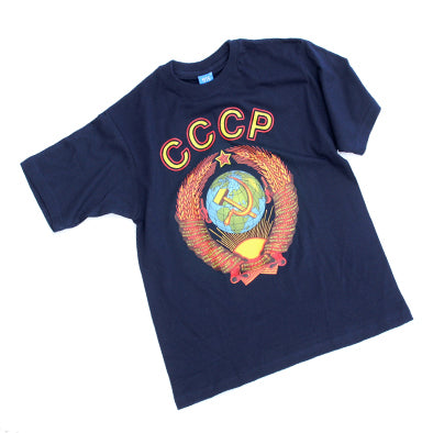 Soviet CCCP Blue T-Shirt-Medium