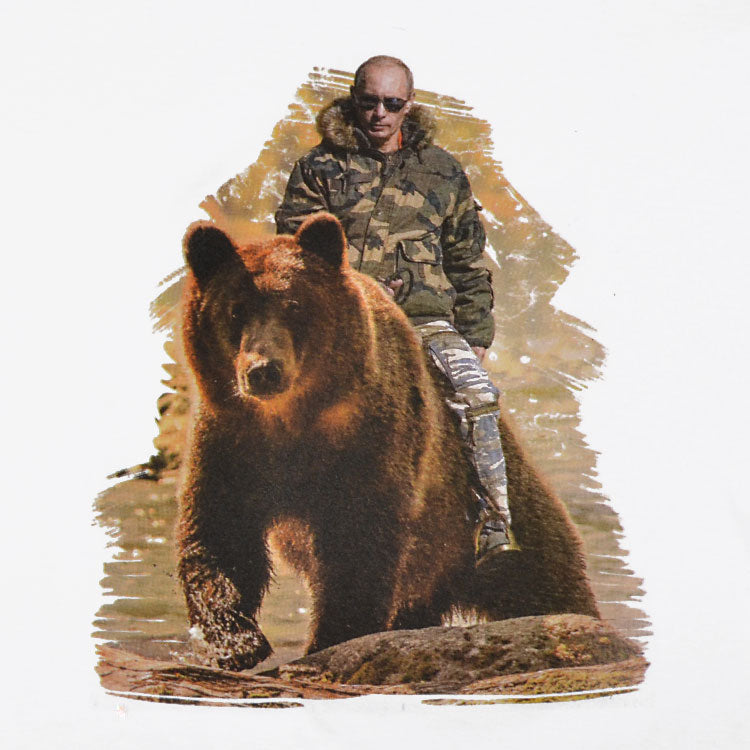 Putin Riding A Bear Russian T-Shirt