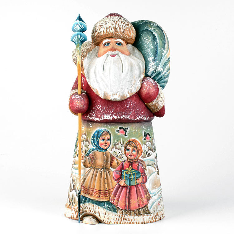 Russian Wooden Santa with Kids