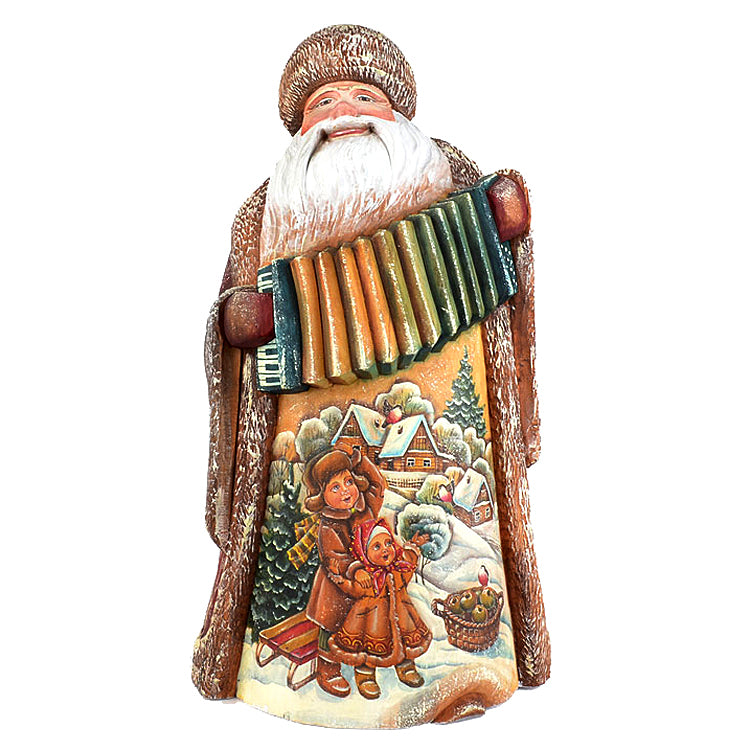 Large Santa Ded Moroz With Accordian