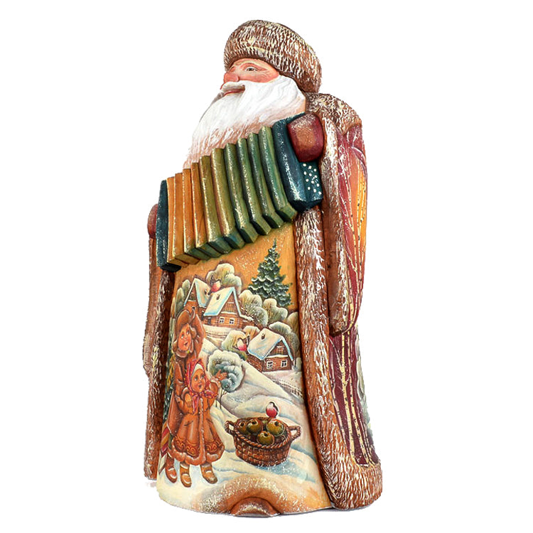 Large Santa Ded Moroz With Accordian