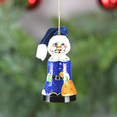 Santa Wooden Christmas Tree Bell