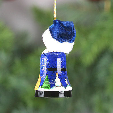 Santa Wooden Christmas Tree Bell