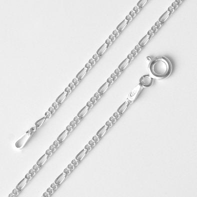 Sterling Silver Figaro Chain Necklace