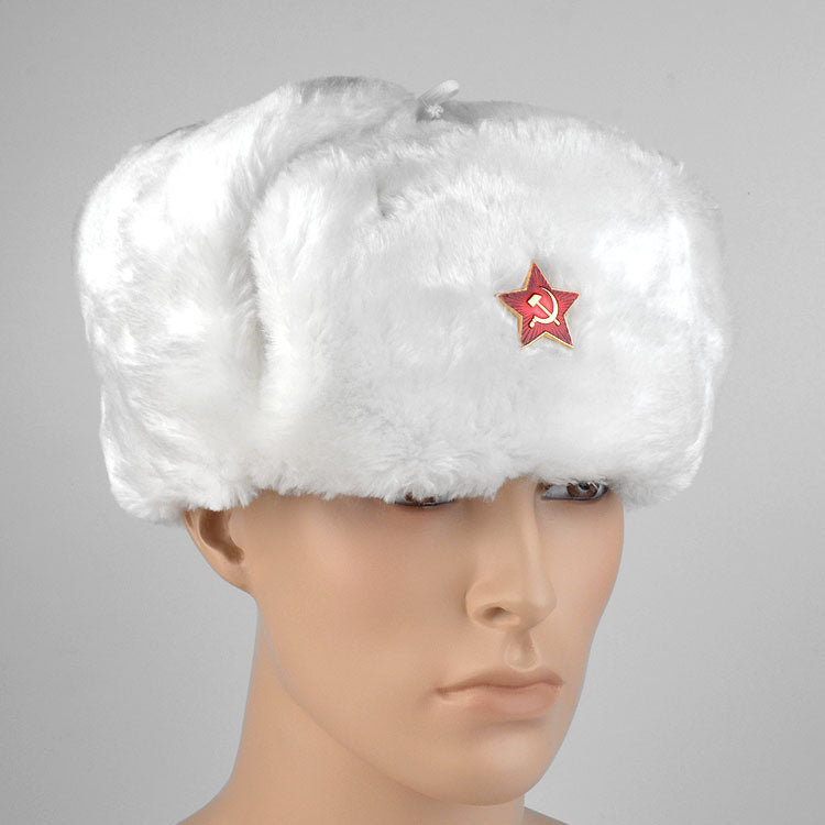 Russian Ha White Russian Shapka Ushanka Hat – The Russian Store