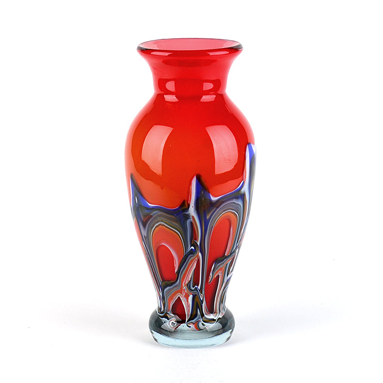 Swirls Of Colors Art Glass Vase