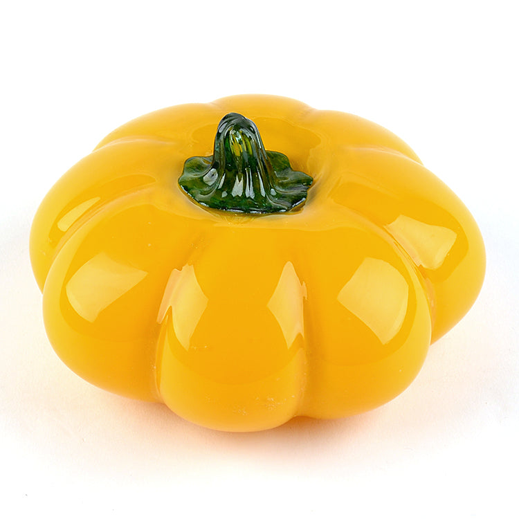 Murano Style Art Glass Pumpkin