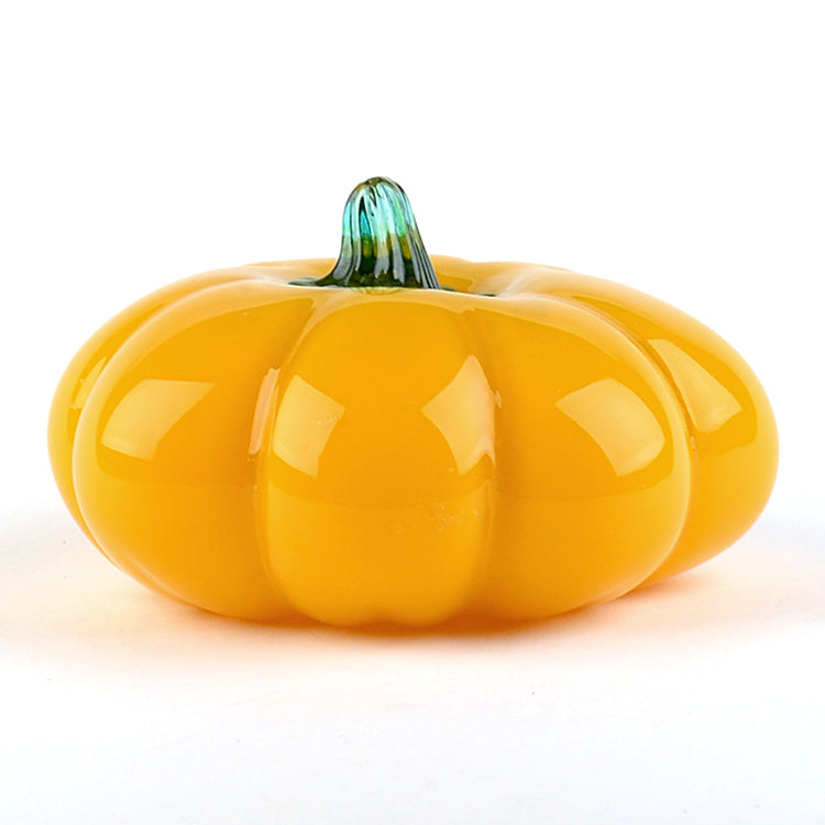 Murano Style Art Glass Pumpkin