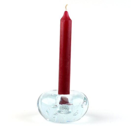 Art Glass Hand Blown Candle Holder